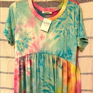 Soft and fun tie dye dress!